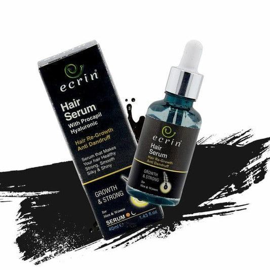 Ecrin Hair Growth Serum 40ml – Boost Hair Regrowth | Anti-Hair Fall | Dandruff Control | Essential Oil Infused