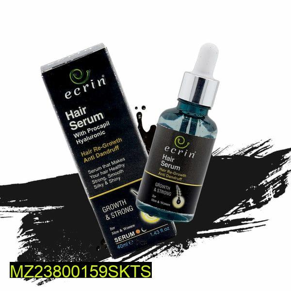 Ecrin Hair Growth Serum 40ml – Boost Hair Regrowth | Anti-Hair Fall | Dandruff Control | Essential Oil Infused